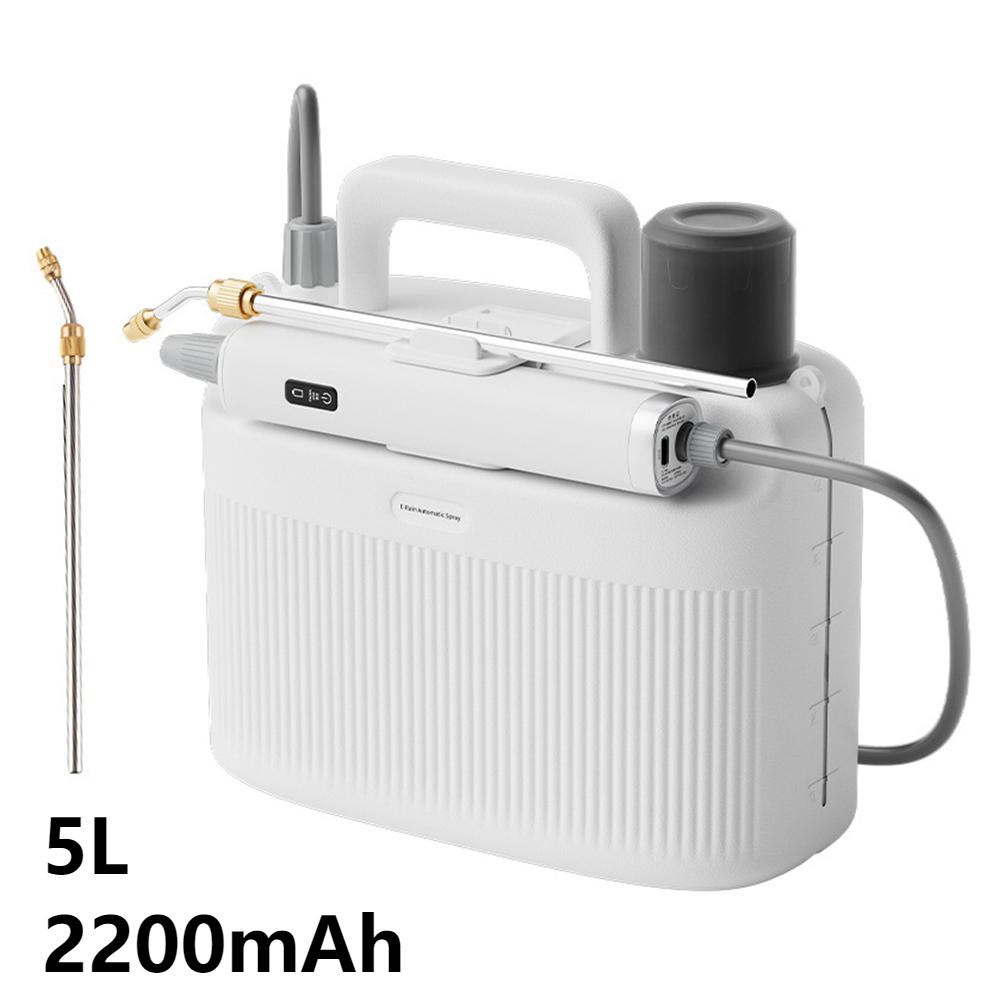 Shoulder Style Electric Sprayer 5L Watering Can With Spray Gun Automatic Garden Plant Mister USB Rechargeable Irrigation Tool