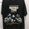 Mike Tyson vs Holyfield boksen 1991 Unisex korte mouw Zwart Alle maten