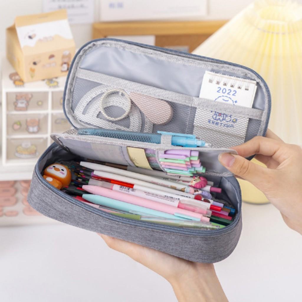 Large Capacity 5 Layers Pencil Cases Pencil Pouch Pen Holder Double Open Stationery Multifunction Double Layer Pen Bag