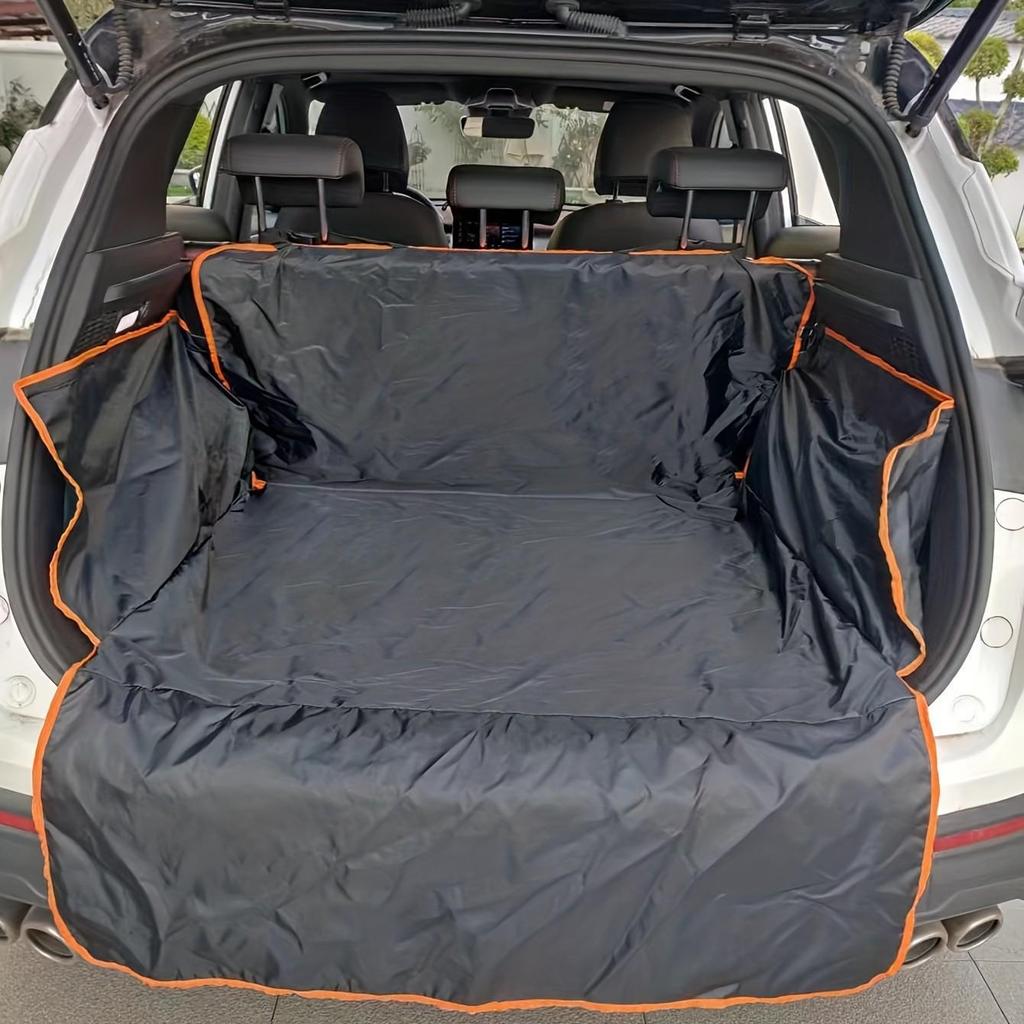 SUV Dog Trunk Cushion: Dirt & Wear Resistant, One-Piece Mat for Car Pet Seat.