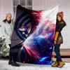 1pc Akaza (4) Theme Blanket - Digital Print, Polyester, Cozy for All Seasons, Perfect for Outdoor, and Travel