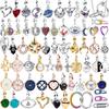 Me Series European Copper Heart Ribbon Pendant Small Hole Fit Small Me Bracelet Necklace Women Jewelryaccessories