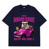 The Horrors Persist But So Do I Funny Hamster Meme Tshirt Unisex Unisex Casual Tshirt Shortsleeved Cotton Aesthetic Trend Tshirts
