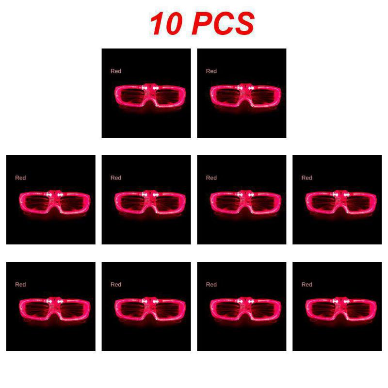 Glow In the Dark LED Eyeglasses Neon Colors Blinds Lampshade Glasses Christmas Birthday Neon Party Mardi Gras Props