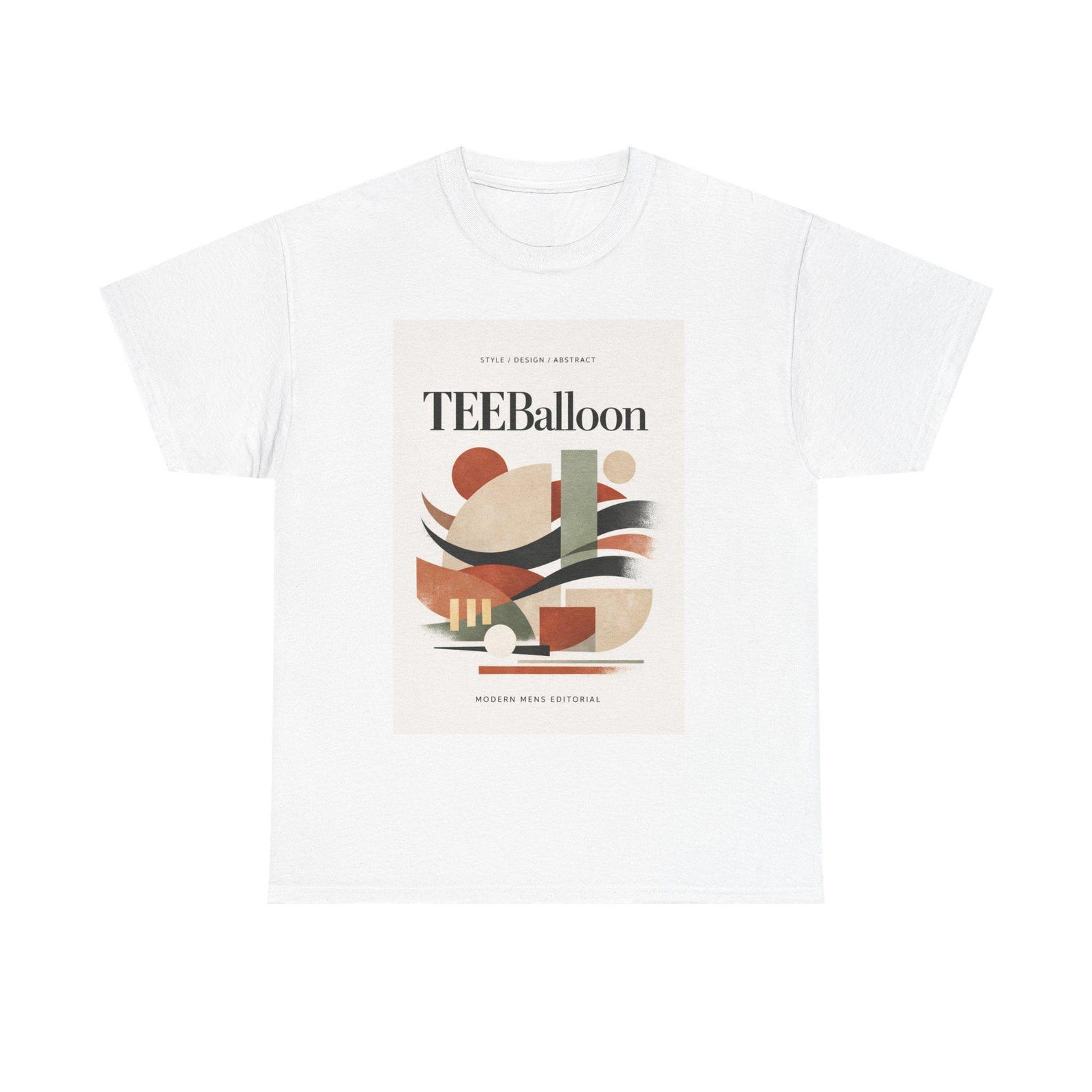 Abstract Mid Century Geometric TeeBalloon T-Shirt | Retro Art Poster Design 3XL