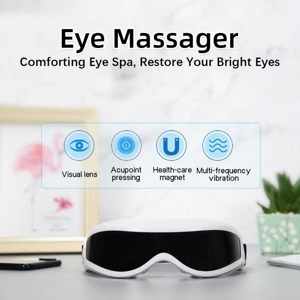 Magnetic Beads Electric Eye Massager Adjustable Buckle EMS Eye Relax HealthCare Use