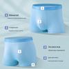 Yalu Men's Seamless Silk-Blend Antibacterial Ice Silk Boxer Briefs 4-Pack