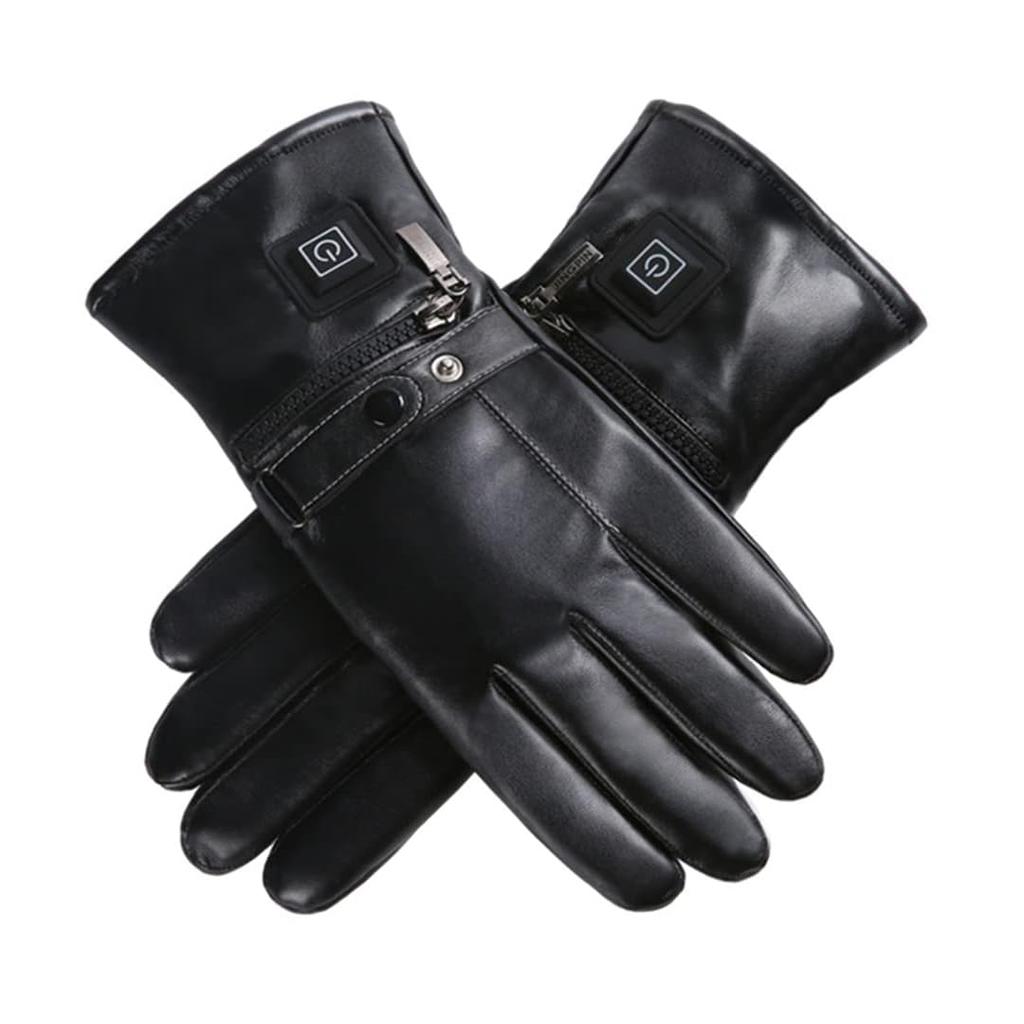 KEEMOO Rechargeable Heated 3 Temperature 2 Heating for Cold Snow and Outdoor Sports Size Gloves, Settings, Zones, Skiing, Motorcycles, Charging,