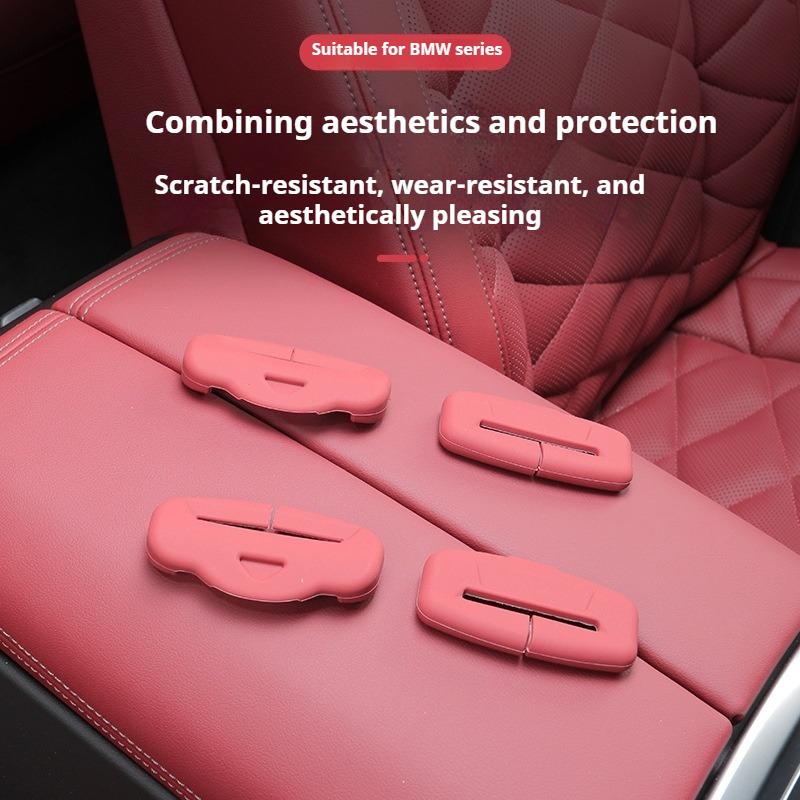 For BMW 1 2 3 5 7 Series X1 X2 X3 X4 X5 X6 X7 Car Seat Belt Protective Cover Anti-collision Scraper Car Interior Decoration