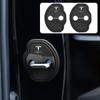 4PCS Silicone Logo Car Door Lock Cover Protection Stickers For Model Y Model 3 2017-2023/MODEL3 Highland 2024 Model S