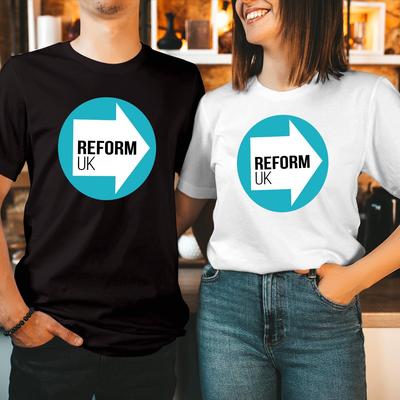 T-SHIRT (RF- 1) Vote REFORM UK Let's Make Britain Great Farage Shirt