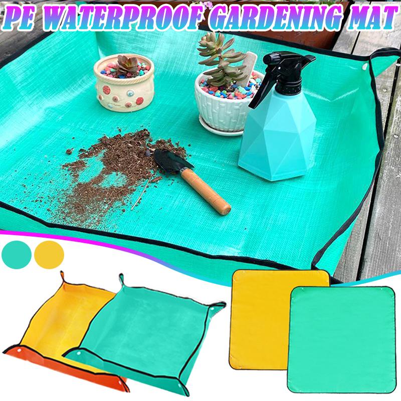 Pflanzmatte 50 cm - 150 cm Garten-Blumenerde-Pad Faltbare Gartenpflanze Blumentopf Umpflanzen Wasserdichte Matten Pflanzenzubehör