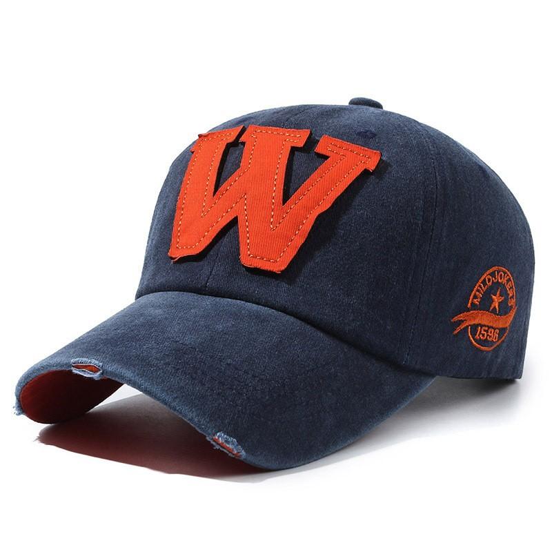 Fashion W cap retro old washed personality popular men's and women's baseball caps outdoor sunshade sun protection caps