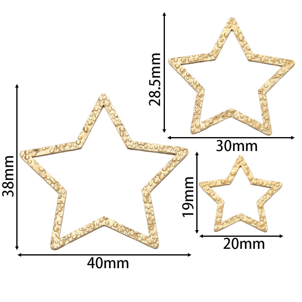 6pcs Gold Color Stainless Steel Geometric Bezel Frame Charms Pendants for DIY Earring Necklace Jewelry Making Findings Supplies