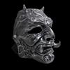 Japanese Hannya Resin Mask With Ancient Silver Finish For Christmas And Halloween