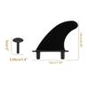 3Pcs TPU Soft Tops Surfs Fins Replacement Soft Surfboard Fins Tail Fins