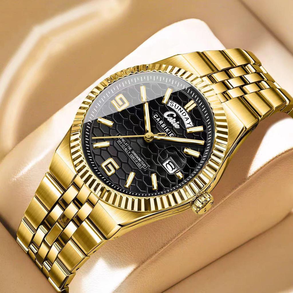 Sternenhimmel-Serie Herren Automatische Mechanische Uhr: Leuchtend, Wasserdicht, Schweizer Quarz für Tag und Nacht