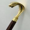 Victorian Style Brass Handle Walking Stick, Vintage Design Home Decor