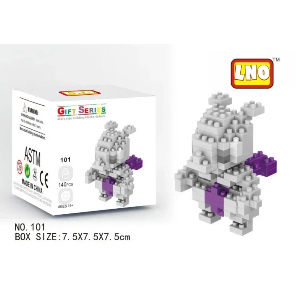 Kawaii LNO Pokemon Micro Building Blocks Snorlax Blastoise Gengar Charmander Bulbasaur Pikachu Mini Brick Figures For Kids Toys