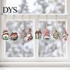Handmade Wooden Ornaments for Holidays 12/24/36 Pcs Christmas Set, Red Green Striped Candy Cane Tree Country Style Decorations, Xmas Hanging