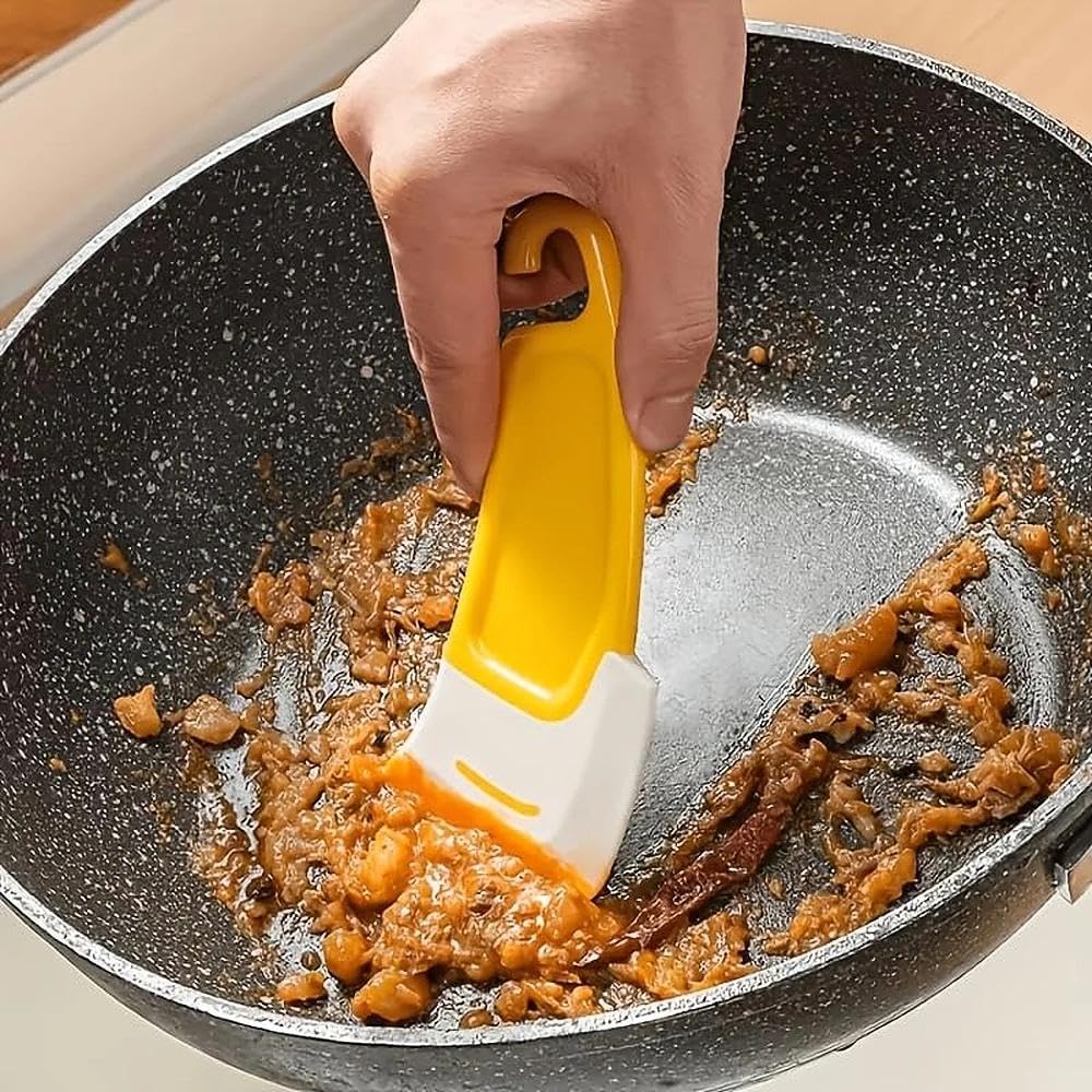 1pc Heat-resistant Silicone Spatula Rubber Kitchen spatula For Baking, Scraping Non-stick cookware, safe and Flexible for Cooking Removes Residue from