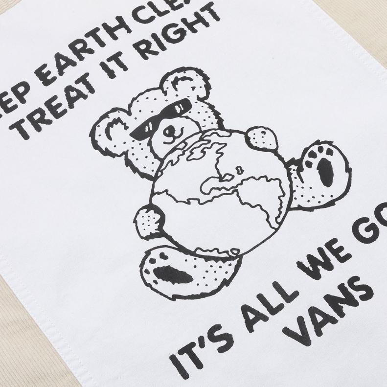 Vans Fashion Versatile Lapel Work Jacket Women Jackets Oatmeal VN000RT62N1