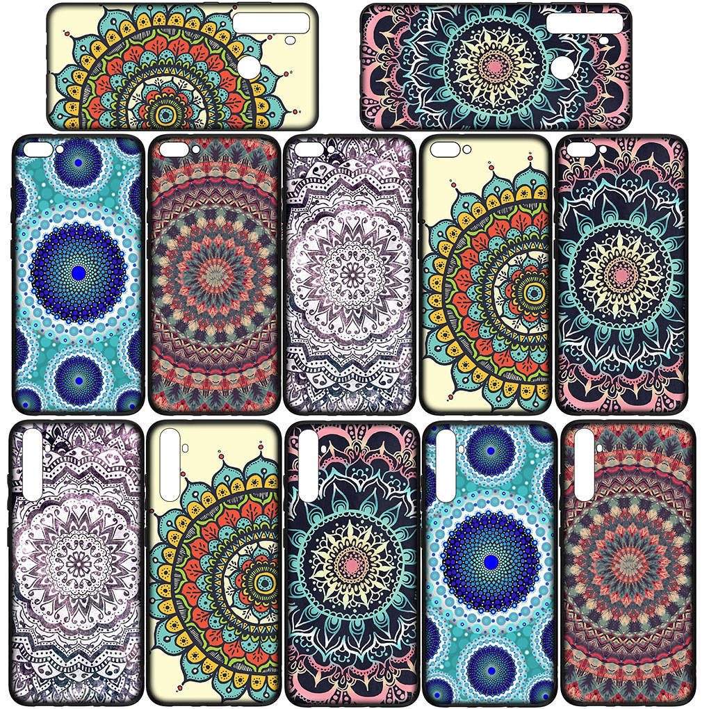 Etui na iPhone 16 15 Xiaomi Redmi Note 14 13 12 11 Pro Max 16e Samsung Galaxy S25 S24 S23 Moto OPPO Huawei Wzór Kwiatowy Paisley Mandala Tekstura Etui na Telefon