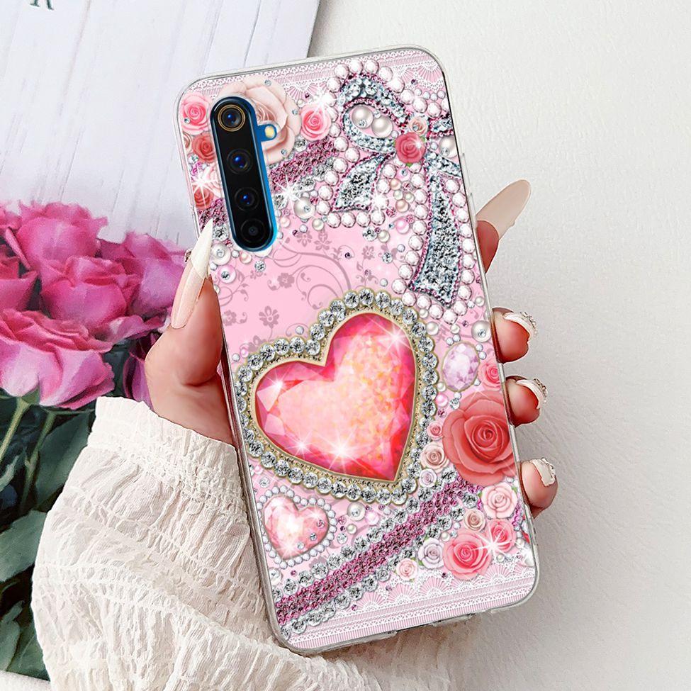 6.6" For Realme 6Pro RMX2061 RMX2063 Back Cover For Realme 6 Pro Case Clear Luxury Fashion Cute Cat Cool Funny Soft TPU Bumper