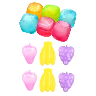 6 gabali atkārtoti sasaldējami ledus gabaliņi mazgājami plastmasas ledus gabaliņi, atkārtoti lietojami neatšķaidoši ledus gabaliņi kokteiļiem, dzērieniem, degvīns
