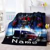 Love Transformers (19) Personalized Text Blanket Lightweight Personalized Blanket Comfortable Perfect for Home Decor Couch Sofa Picnics