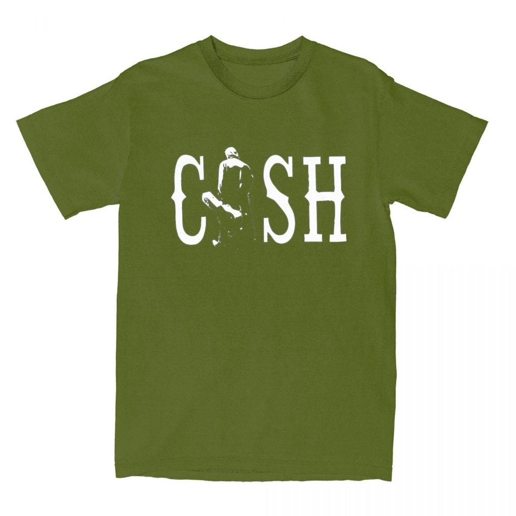 Vintage Johnny Cash Walking Outside Musician T Shirt for Men Women Cotton Tee Shirt Gift Idea Tops