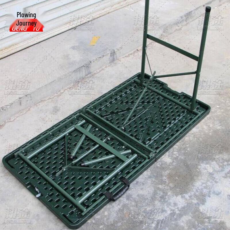 Gengtu Outdoor Folding Blow-Molded Table (120x60cm) with Tablecloth