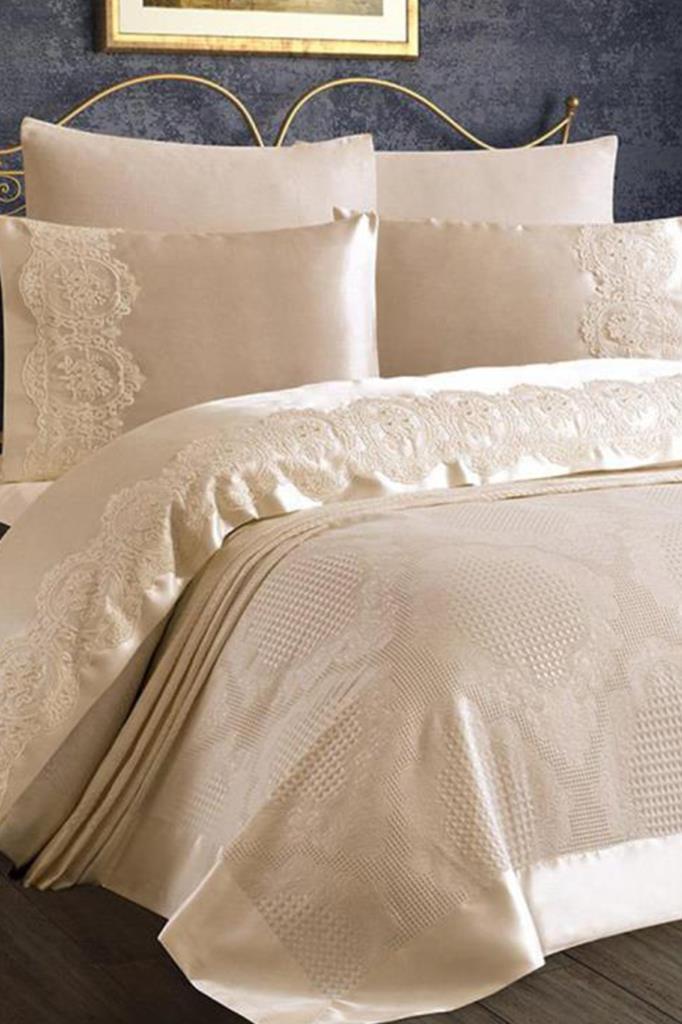 Dowry World Lorena Double Pique Set Cappucino