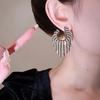 Exaggerated Stylish Earrings Asymmetrical Geometric Tassel Earrings Classysense of Internet Celebrity Retro Earrings