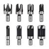 8pcs High Hardness Cork Drill Bit Set for Woodworking Hand Drills