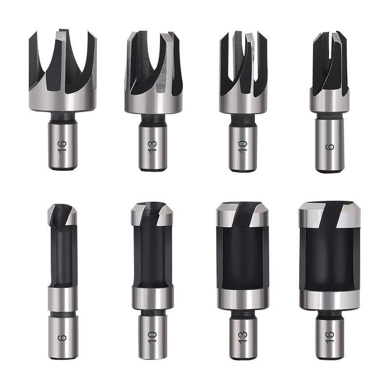 8pcs High Hardness Cork Drill Bit Set for Woodworking Hand Drills