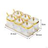 Divided Dried Fruit Plates Multifunctional with Lid and Spoon Snack Storage Holder for Office Living
