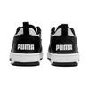 New PUMA Rebound V6 Low Top Kids' Skateboarding Shoes Black White Kids' 396742-01