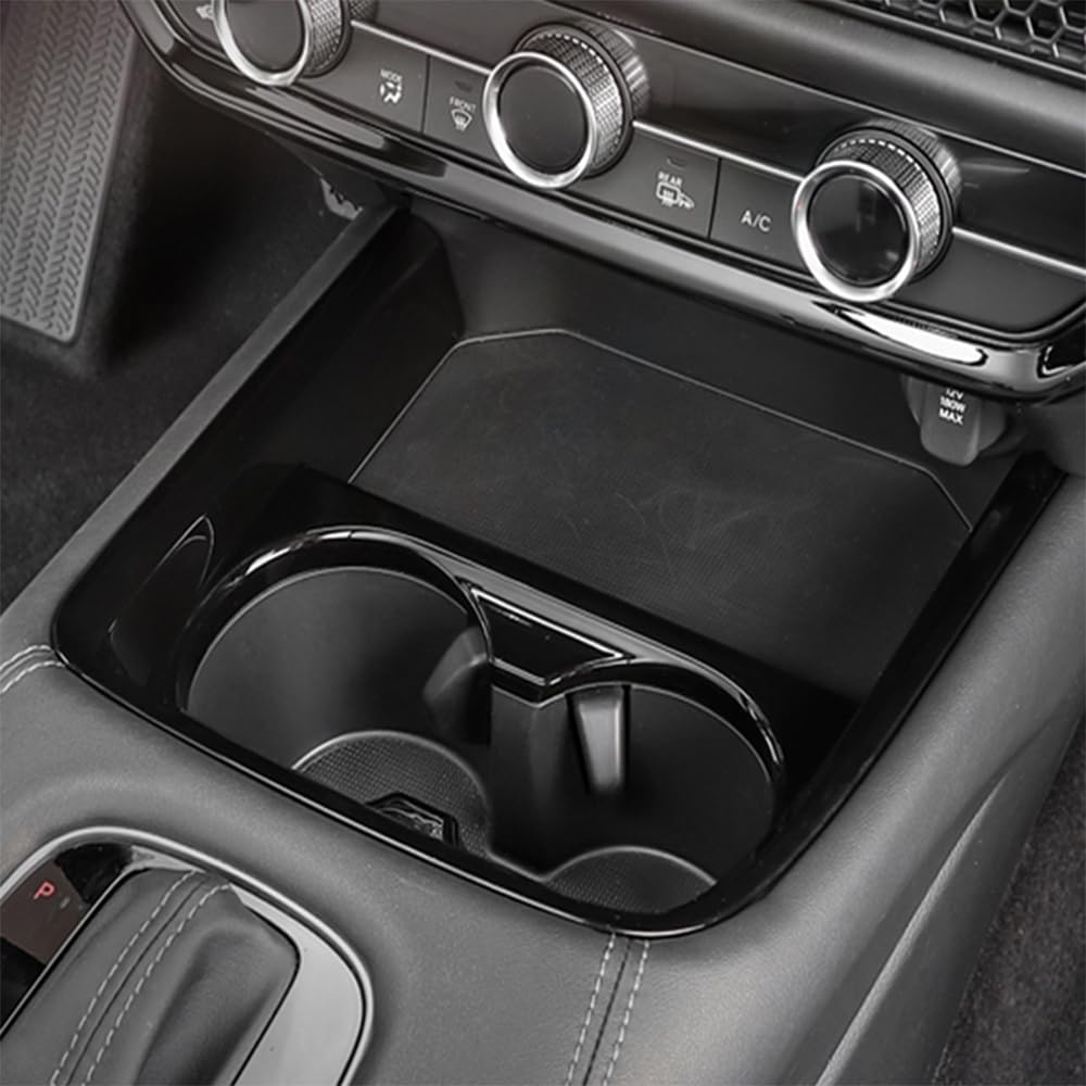 

Honda Front Cup Holder Panel Interior for the New Honda RZ Series ZR-V Cover, Panel, ABS, 1-Piece Set, Black, TAIFY, ZZ-11-BK, ZR-V чёрный