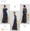Party Piano Evening Long Floral Formal Maxi Length [EightSTAR Dress] Dress, Recital, Adult, Long, After-Party Dress, Bride, Pre-wedding Photoshoot,