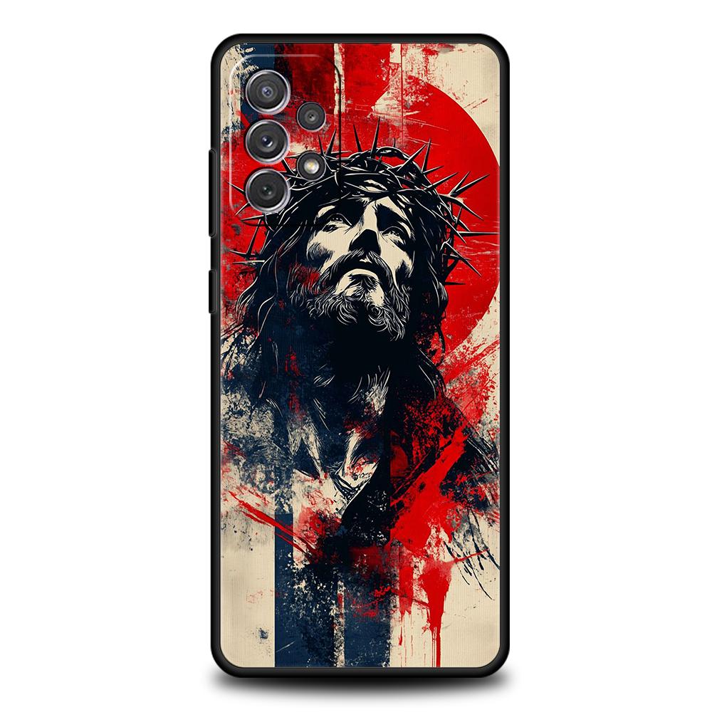 

Faith Christian Jesus Phone Case For Samsung A15 A13 A35 A55 A51 A71 A41 A31 A21S A03S A05 A23 A25 A33 A53 A73 5G Cover Samsung A53 5G