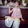 MIMIHELLO Girls' Chinese Style Summer Two-Piece Set