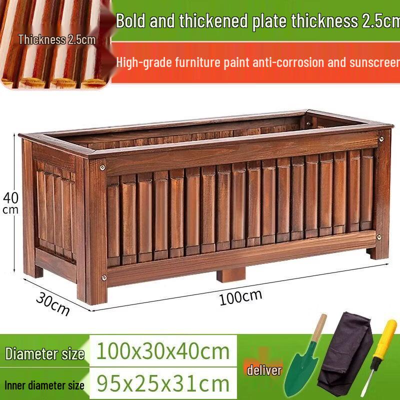 Heavy-Duty Extra-Large Outdoor Wood Planter