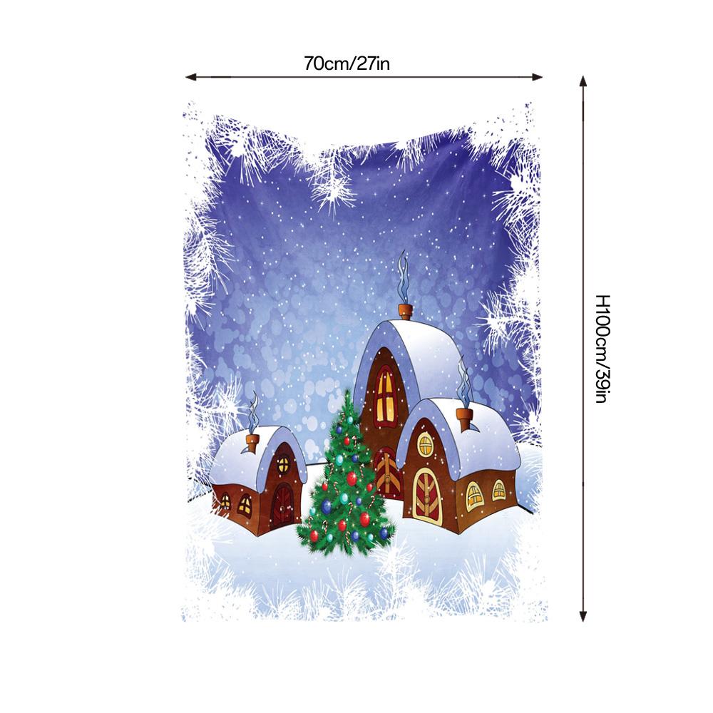 Cozy Christmas Village Throw Blanket Rustic Farmhouse Winter Holiday Decor Festive Home Decor Gift Soft Warm Fleece