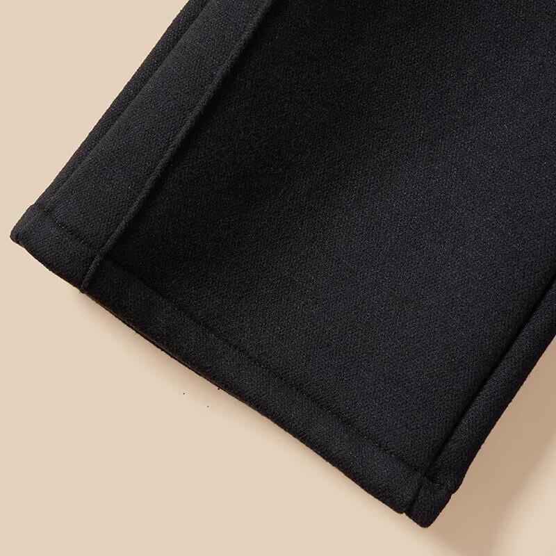 Women's Elastic Waist Velvet-Lined Straight-Leg Pants