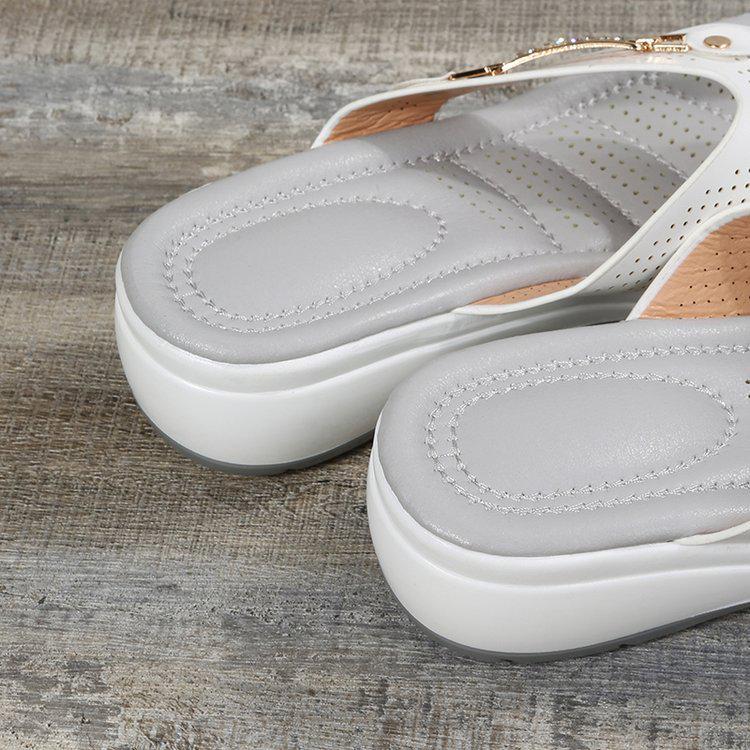 2022 Women's Metal Buckle Wedge Beach Sandals - Summer Casual Fashion