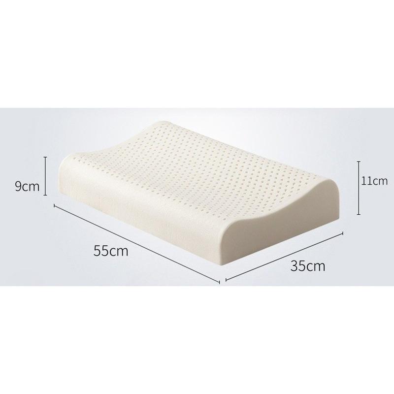 Natural Latex Cervical Pillow for Adults & Students - Orthopedic Neck Pain Relief Pillow Healthy Sleep Gift for Kids & Family