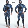 5mm Camouflage Neoprene Fleece-Lined Two-Piece Diving Wetsuit for Spearfishing