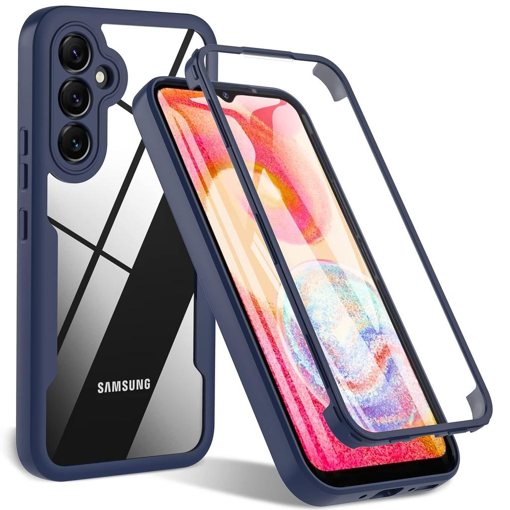 360 Full Body Screen Protector Transparent Case For Samsung A07 A17 A06 A16 A05S A15 A14 A26 A36 A56 A25 A55 A35 A54 Shockproof
