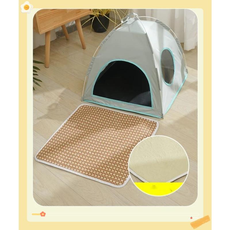 Cool summer mat outdoor pet nest tent breathable foldable solid simple pet cage